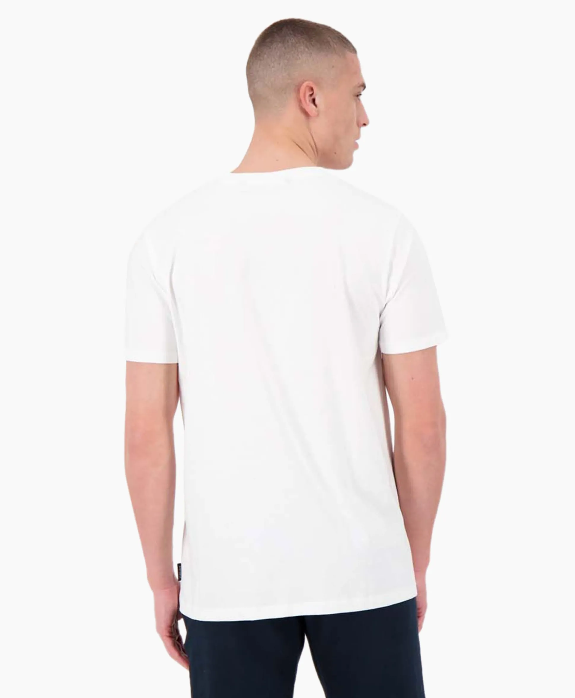 Fashion T-Shirt Korte Mouw Garment Dyed Wit Heren T-Shirts