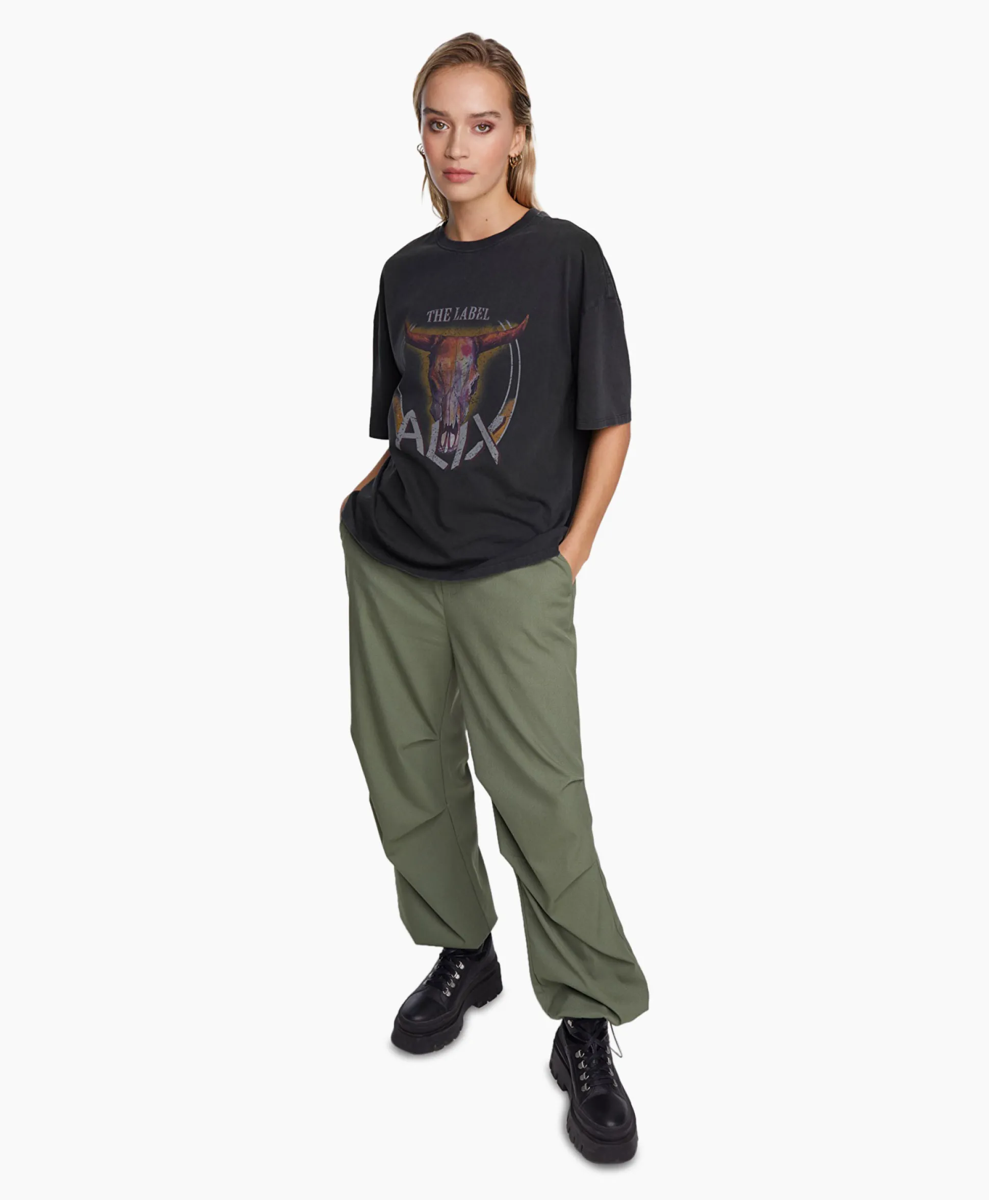 New T-Shirt Korte Mouw Knitted Bull Zwart Dames T-Shirts & Tops