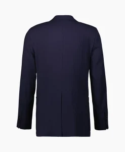 Flash Sale Jack Two Buttons Wool Viscose Twill Donker Blauw Heren Jassen