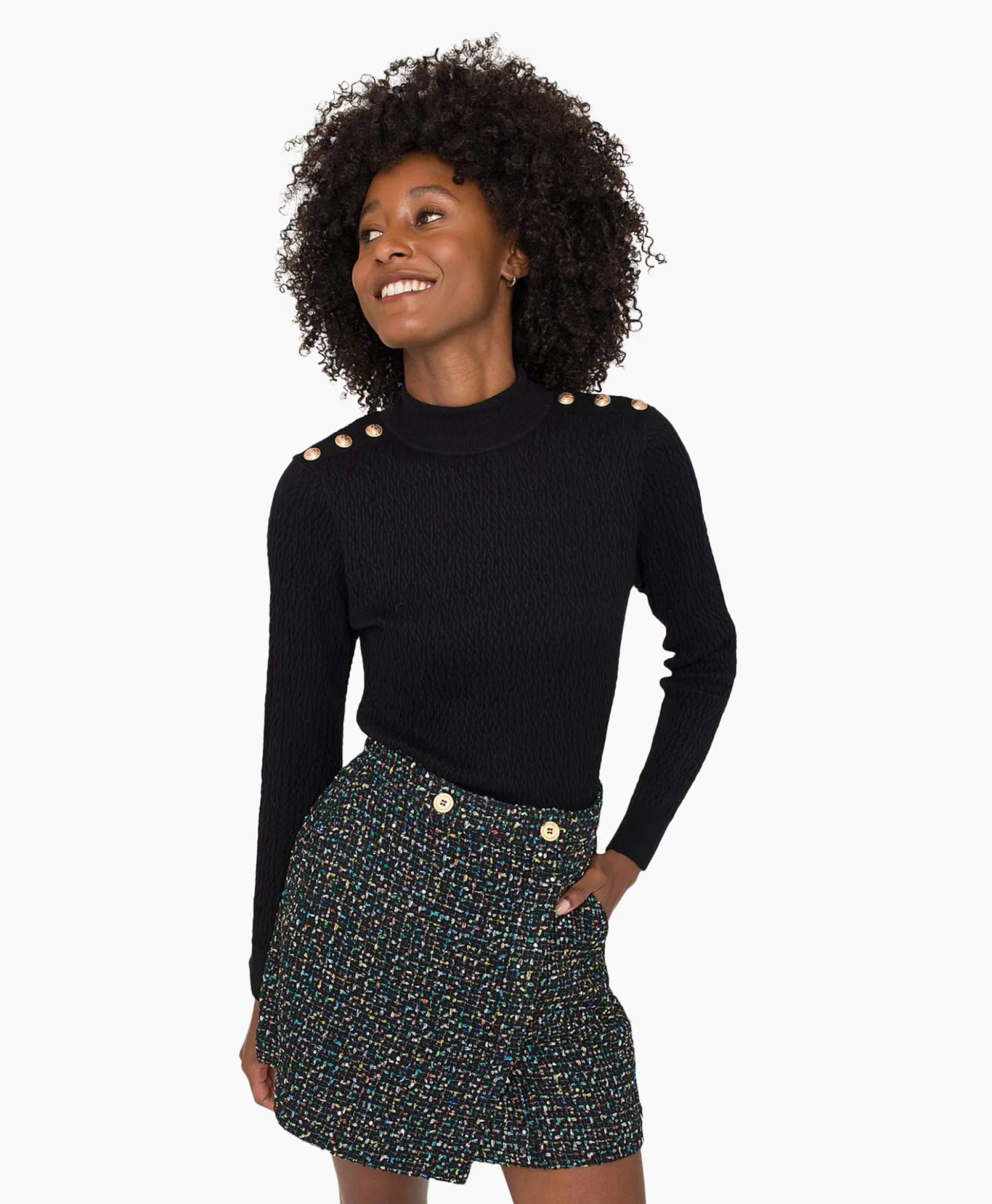 New Rok 26A03-02650 Zwart Dames Rokken