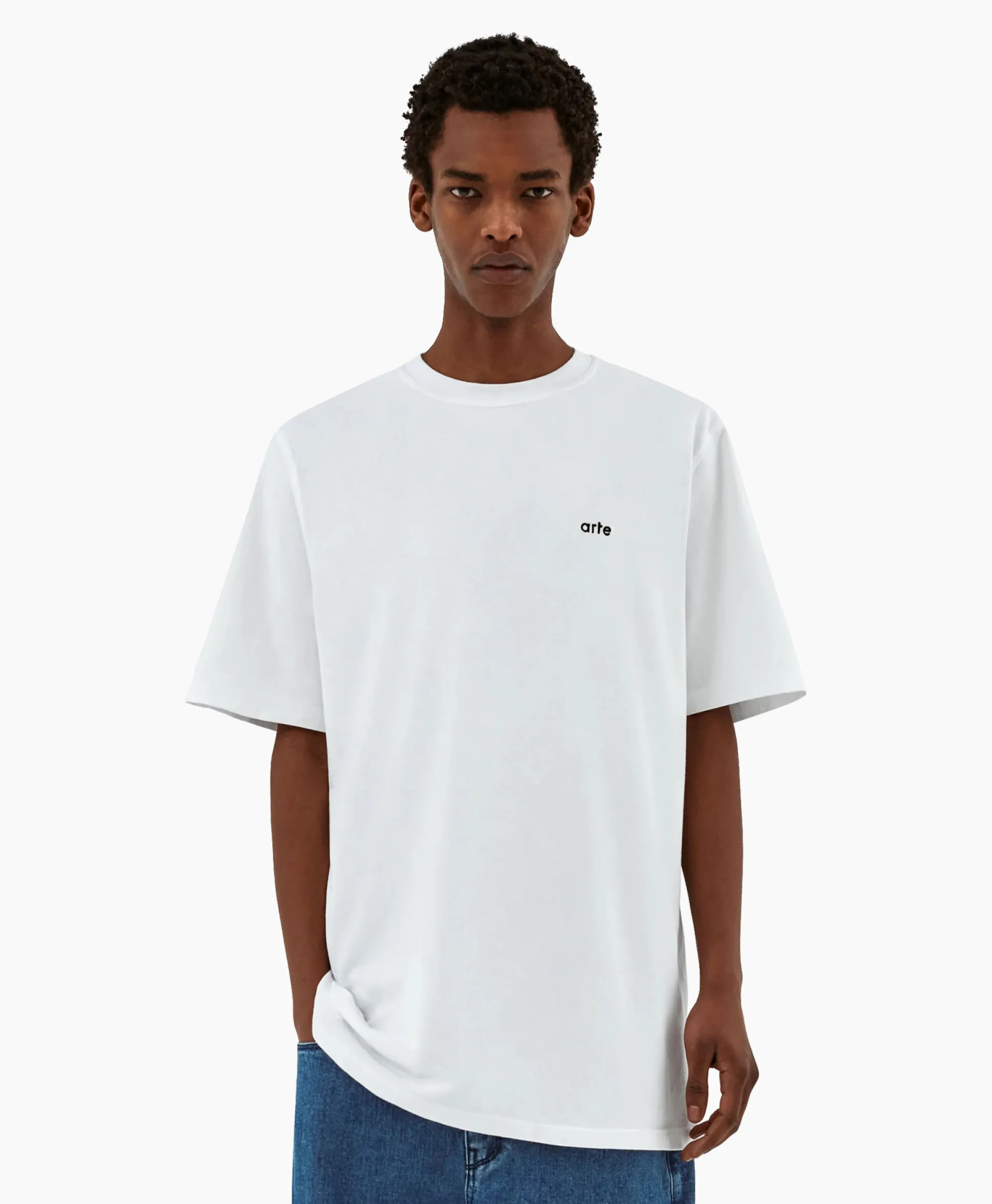 Cheap T-Shirt Korte Mouw Arte'24 Circles Back Wit Heren T-Shirts