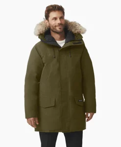 Hot Gewatteerde Jas Langford Parka Donker Groen Heren Jassen