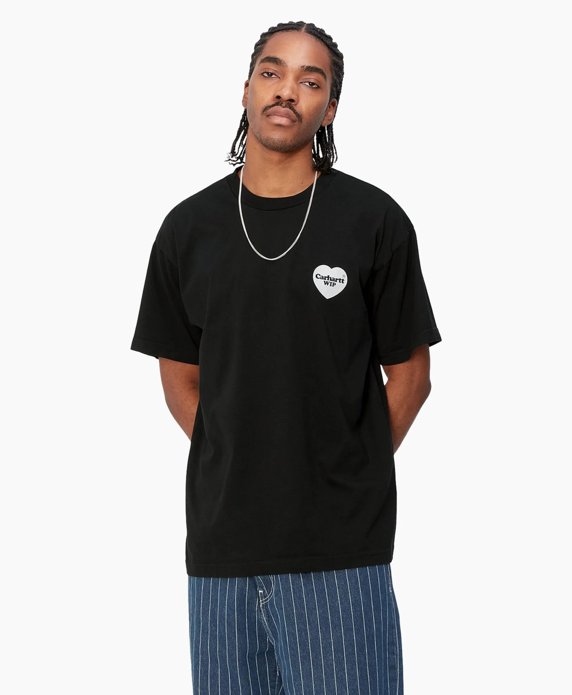 Best T-Shirt Korte Mouw S/S Heart Bandana Zwart Heren T-Shirts