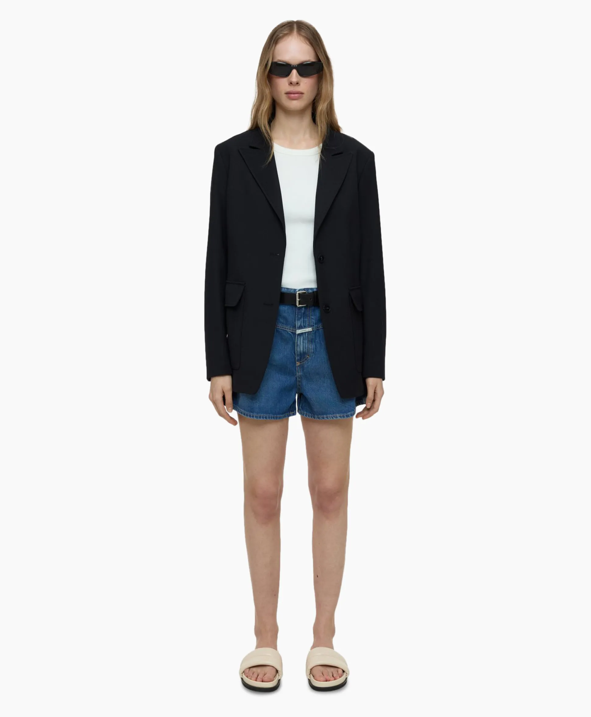 Clearance Korte Broek Jocy X Midden Blauw Dames Broeken