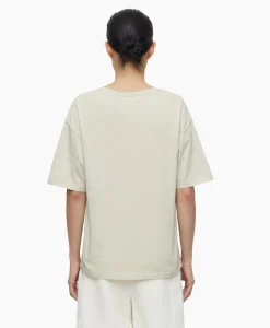 Sale T-Shirt Korte Mouw V-Neck Short Sleeve Ivoor / Naturel Dames T-Shirts & Tops