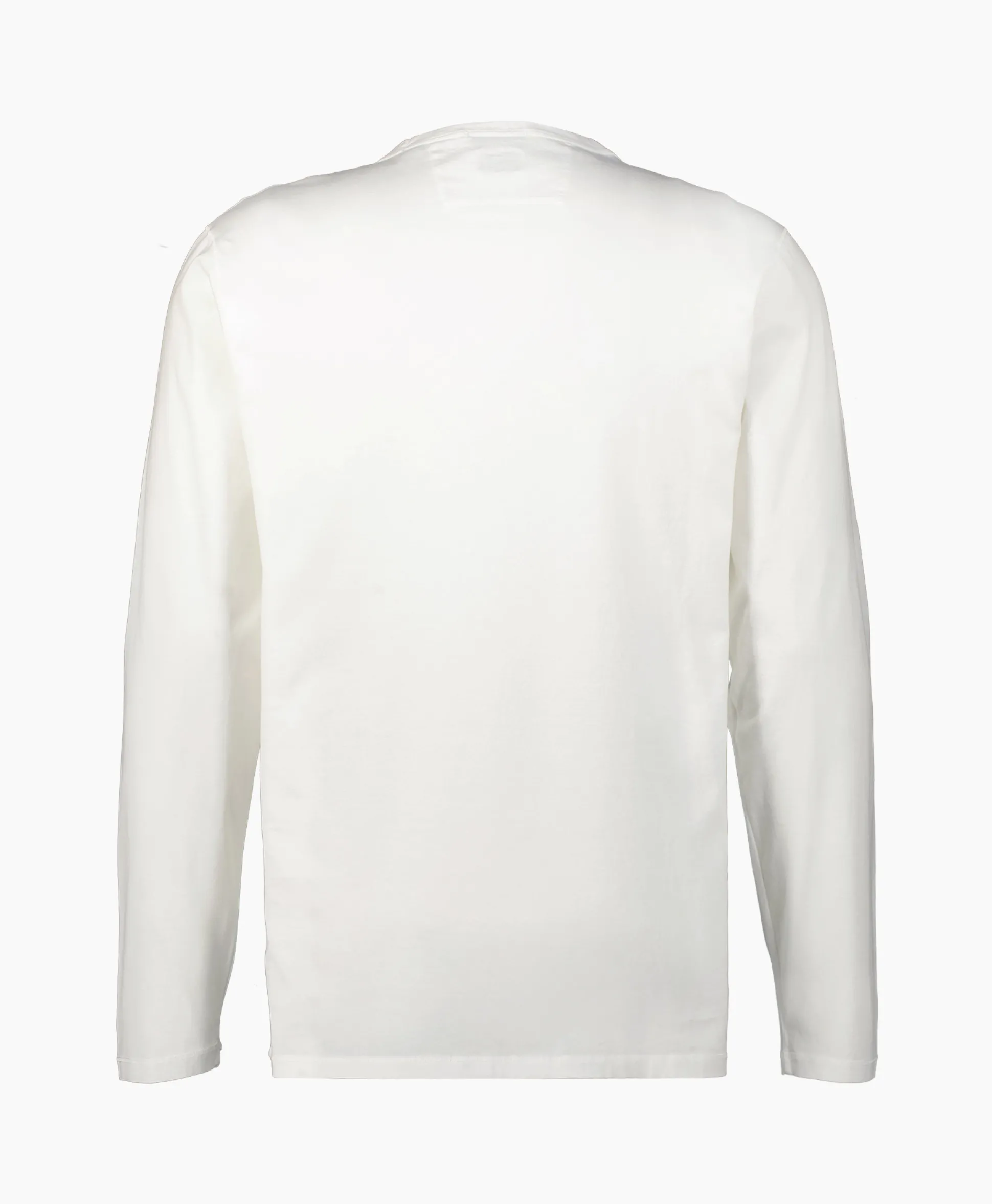 Fashion Longsleeve Mercerized Jersey Wit Heren T-Shirts