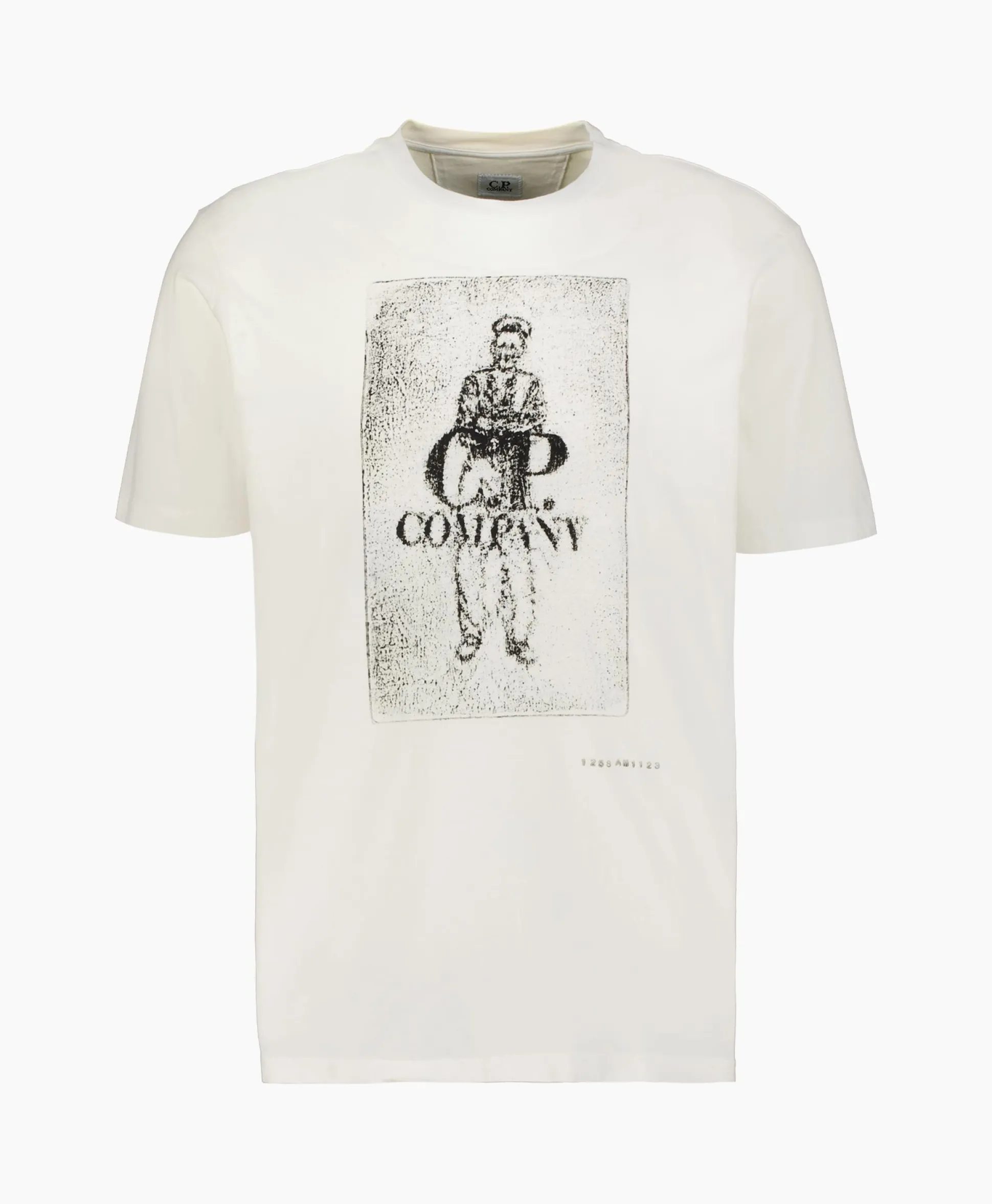 Online T-Shirt Korte Mouw Jersey Artisinal Card Wit Heren T-Shirts