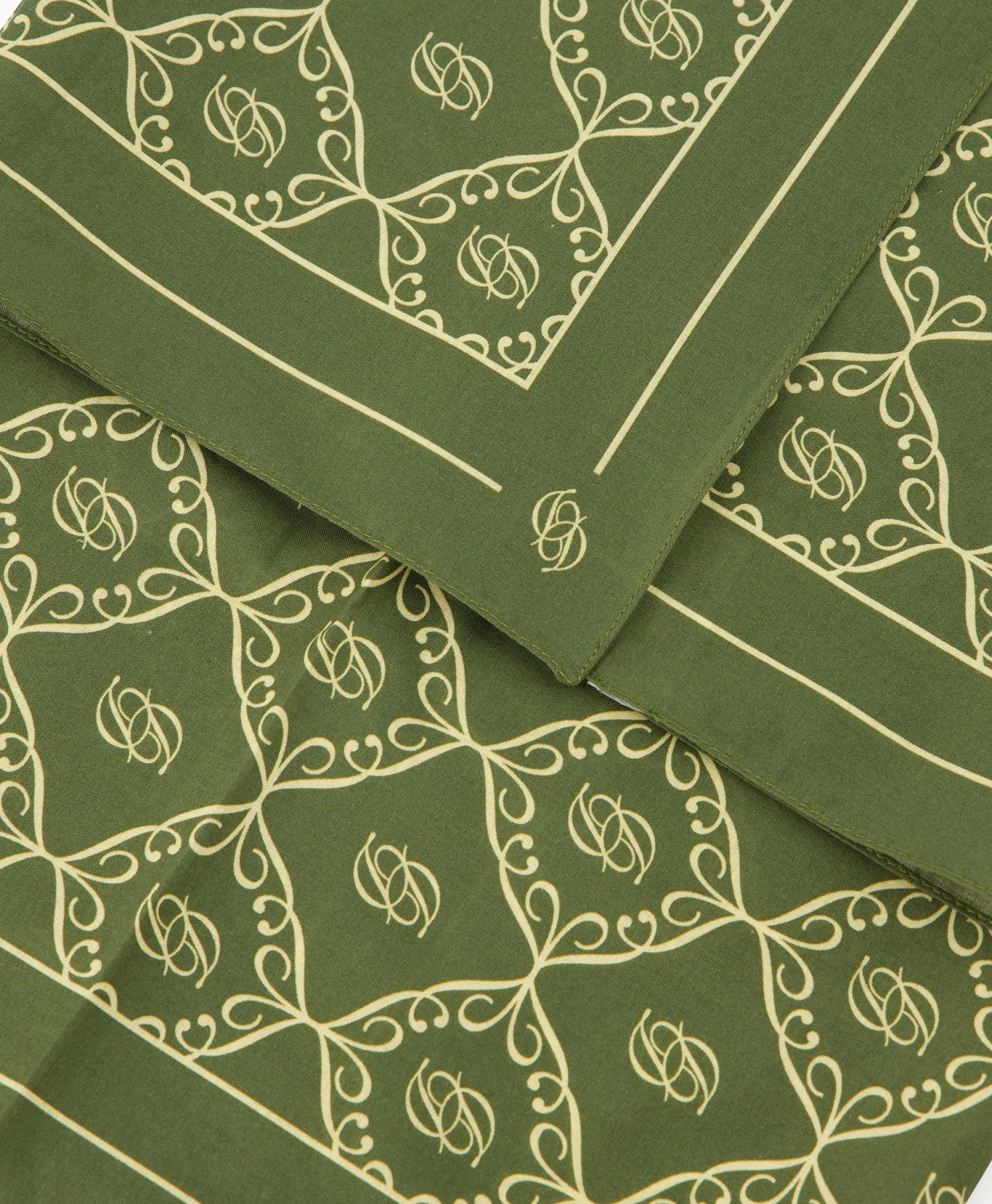 Sale Sjaal La Foulard Monogramme Khaki Heren Sjaals