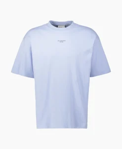Clearance T-Shirt Korte Mouw Slogan Licht Blauw Heren T-Shirts