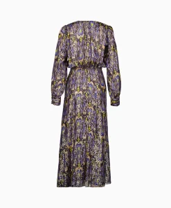 Hot Maxi Jurk Print Fil Coup Long Dress Norther Light Blauw Dames Jurken