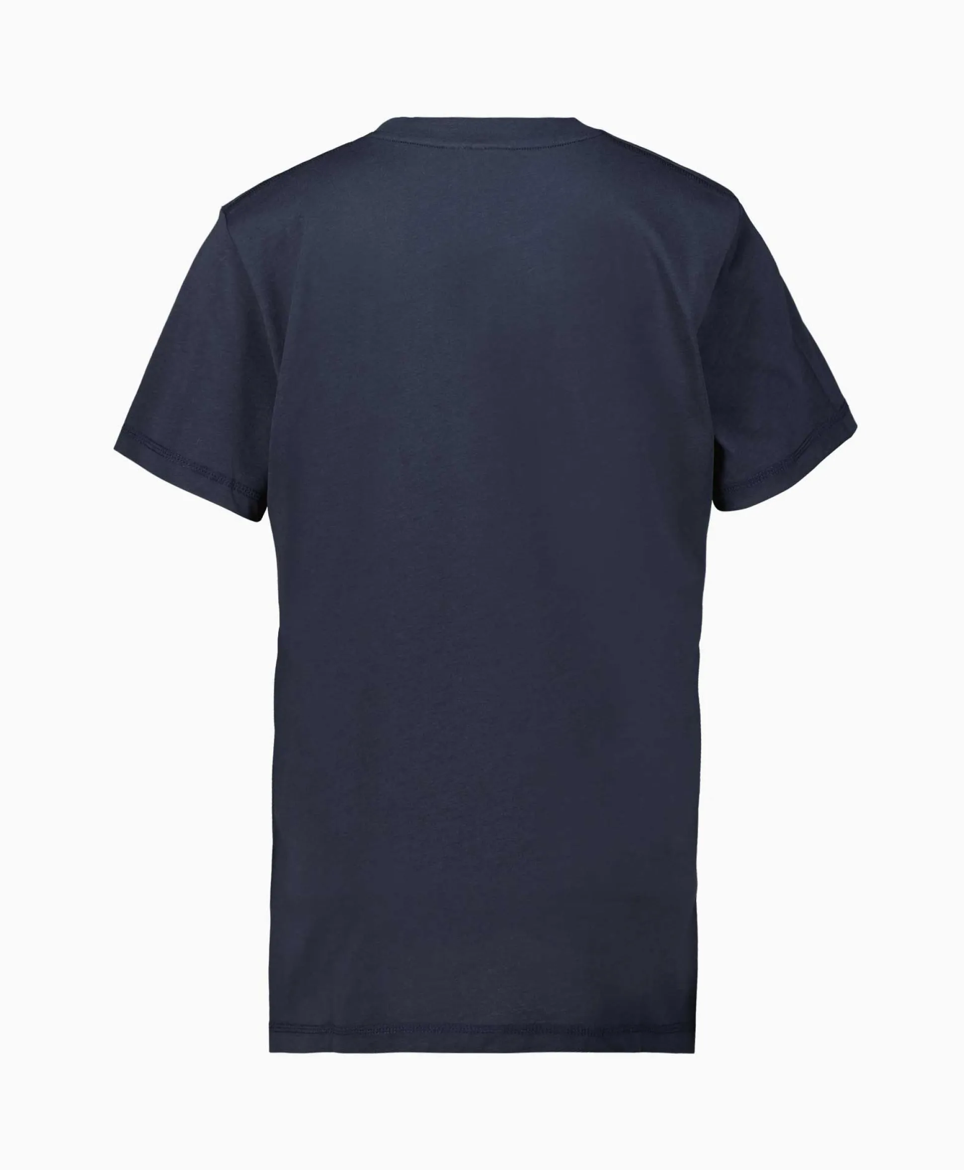 Cheap T-Shirt Korte Mouw Thin Jersey Relaxed O-Neck Donker Blauw Dames T-Shirts & Tops