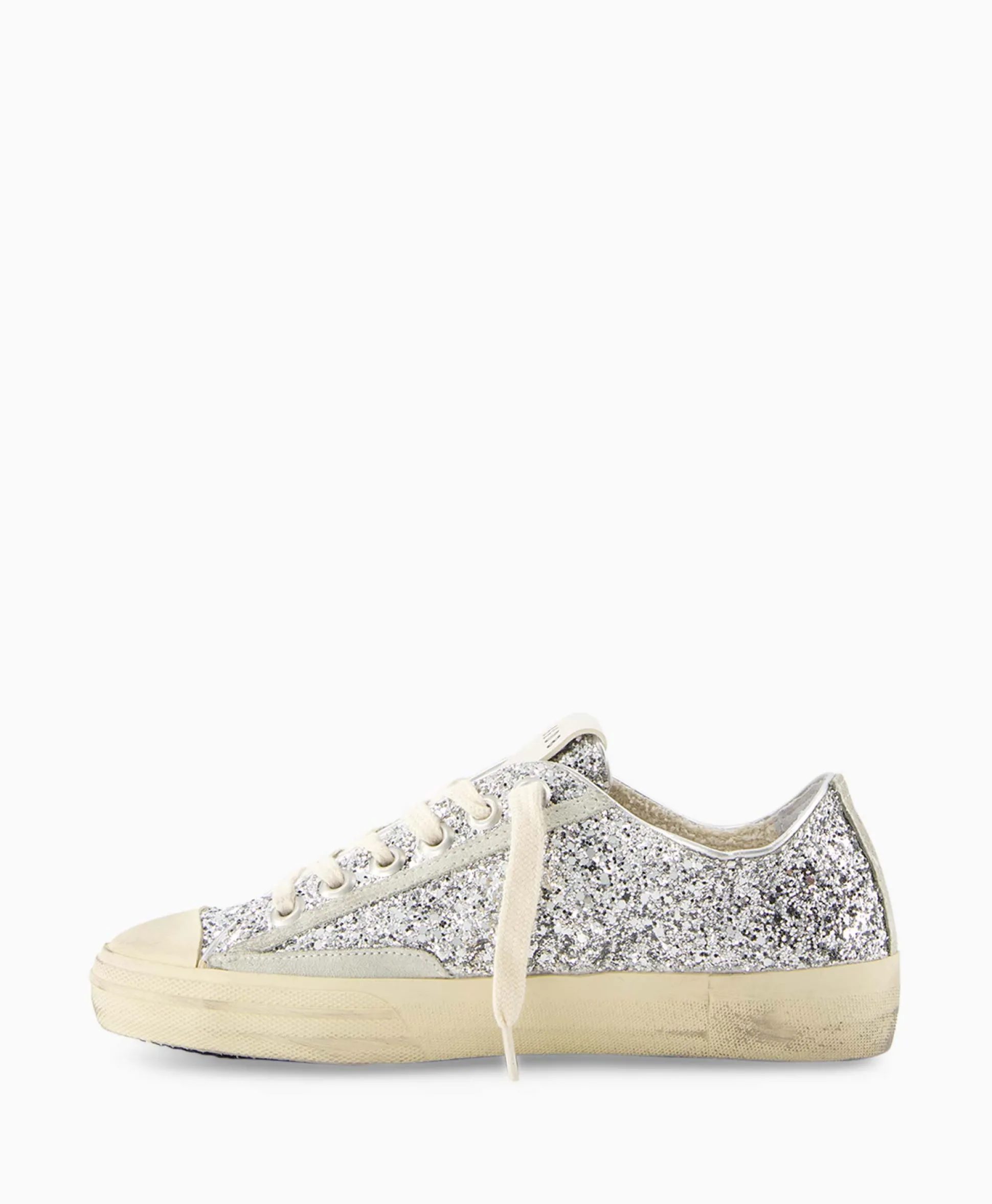 Best Sneaker V-Star 2 Glitter Upper Rubber Toe Suede St Zilver Dames Sneakers