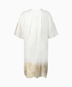 Hot Mini Jurk Short Labyrinth Bell Sleeve Wit Dames Bruiloftskleding