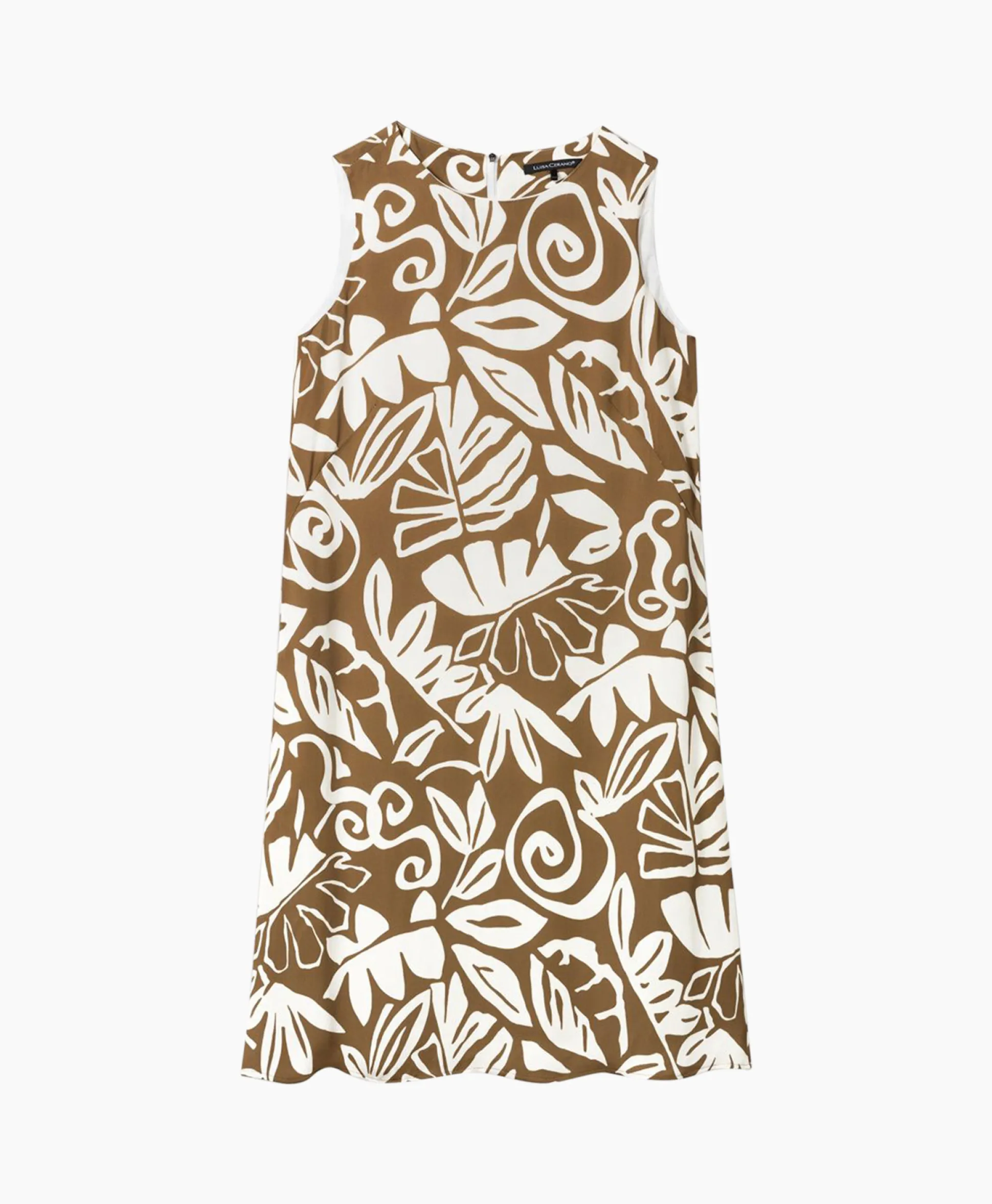 Cheap Mini Jurk 798496/3630-0 Bruin Dames Jurken