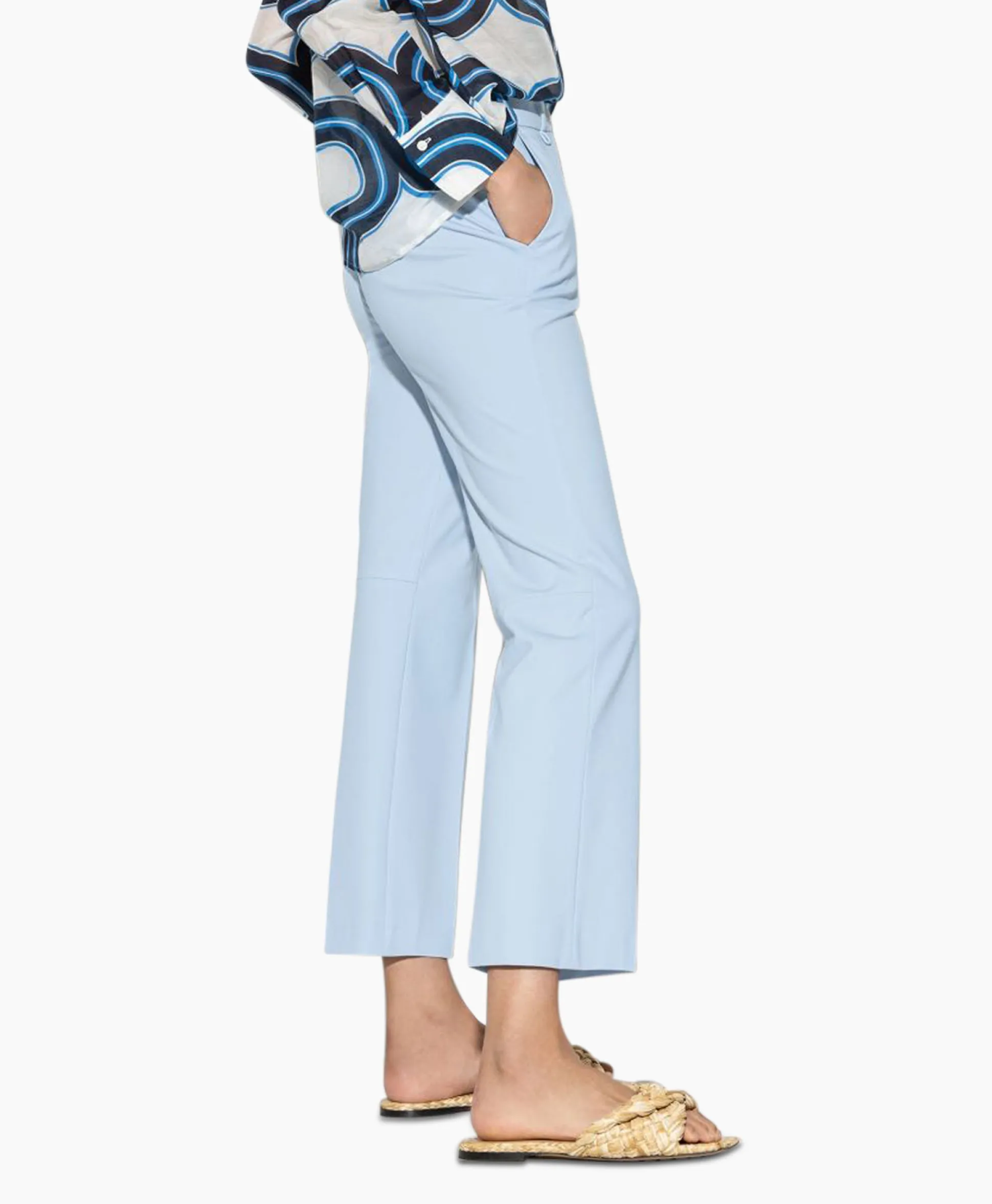 Cheap Pantalon 698644/3289-0 Licht Blauw Dames Broeken