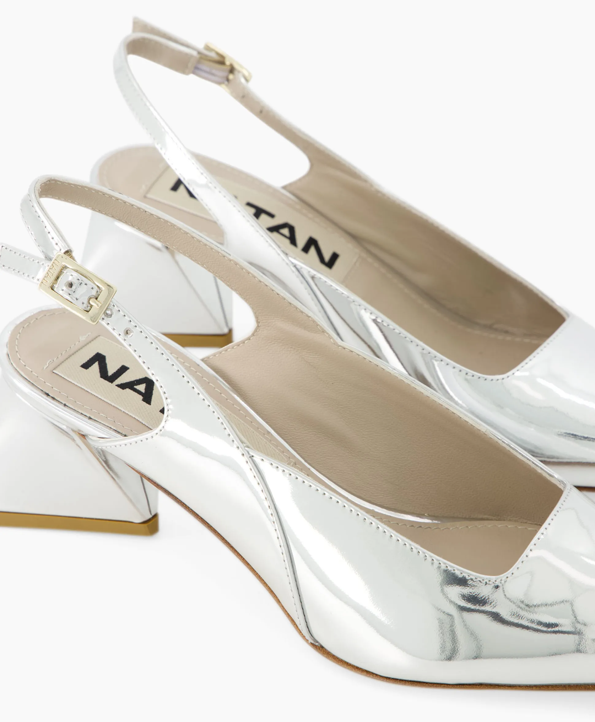 Fashion Pump Specchio Argento Zilver Dames Pumps