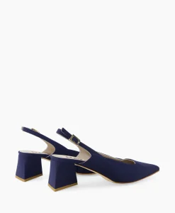 Best Pump Stretch Morelli 9 Blu Scuro Blauw Dames Pumps