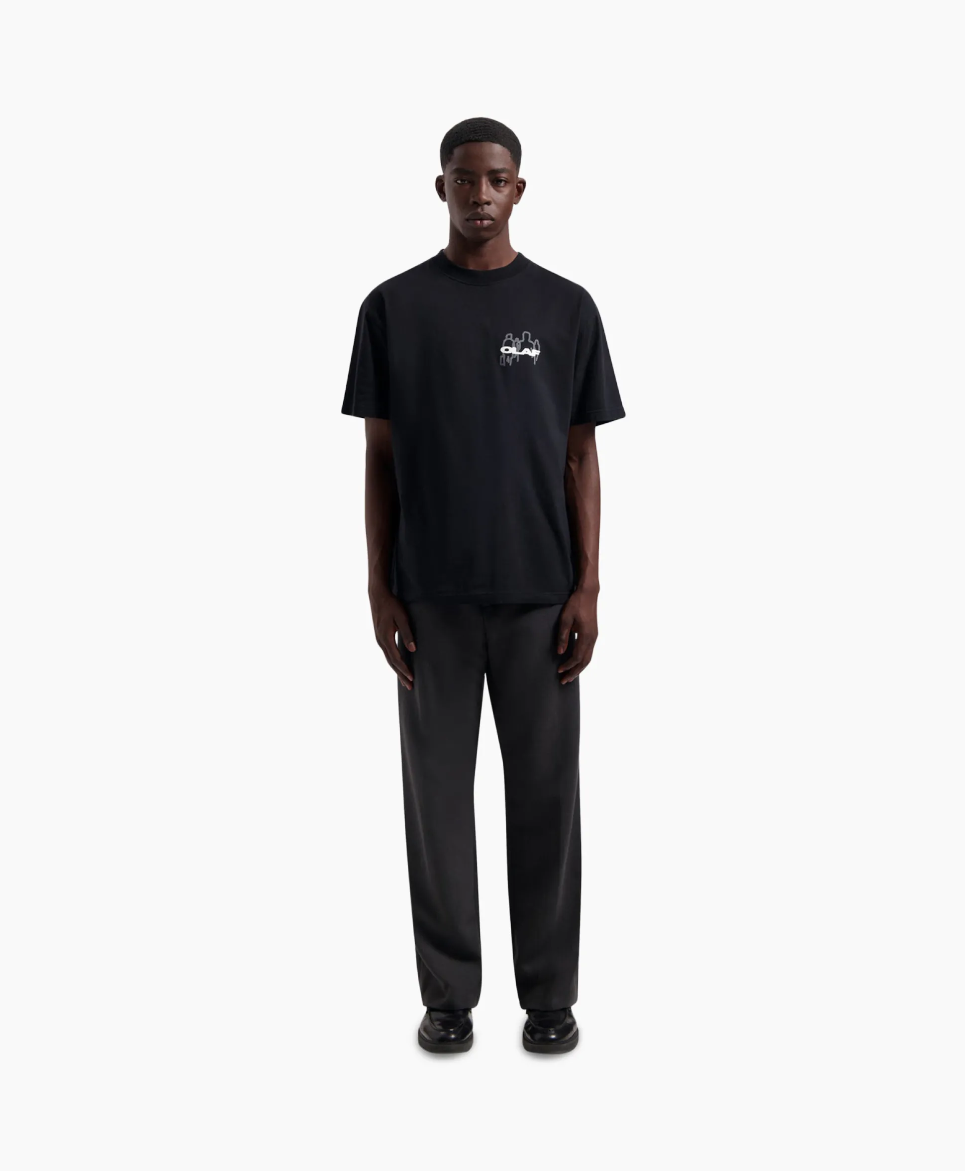 Outlet T-Shirt Transit Tee Zwart Heren T-Shirts
