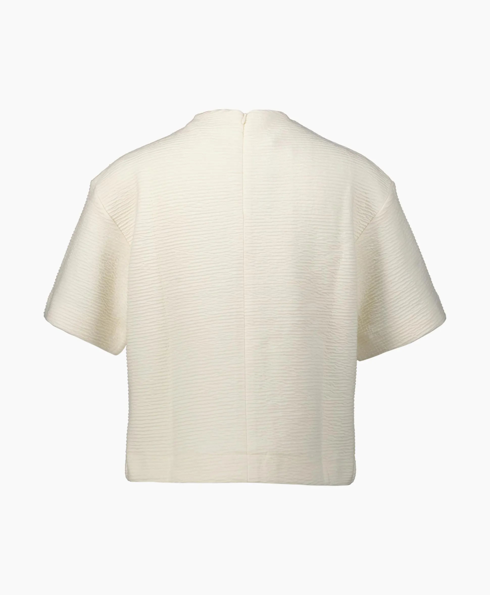 Best T-Shirt Korte Mouw Frankie 2/4 T-Neck Wit Dames T-Shirts & Tops