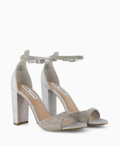 New Sandaal Met Hak Capsule-R Zilver Dames Sandalen