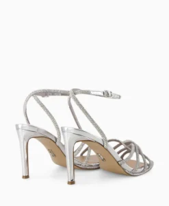 Store Sandaal Met Hak Kailyn-R Zilver Dames Sandalen