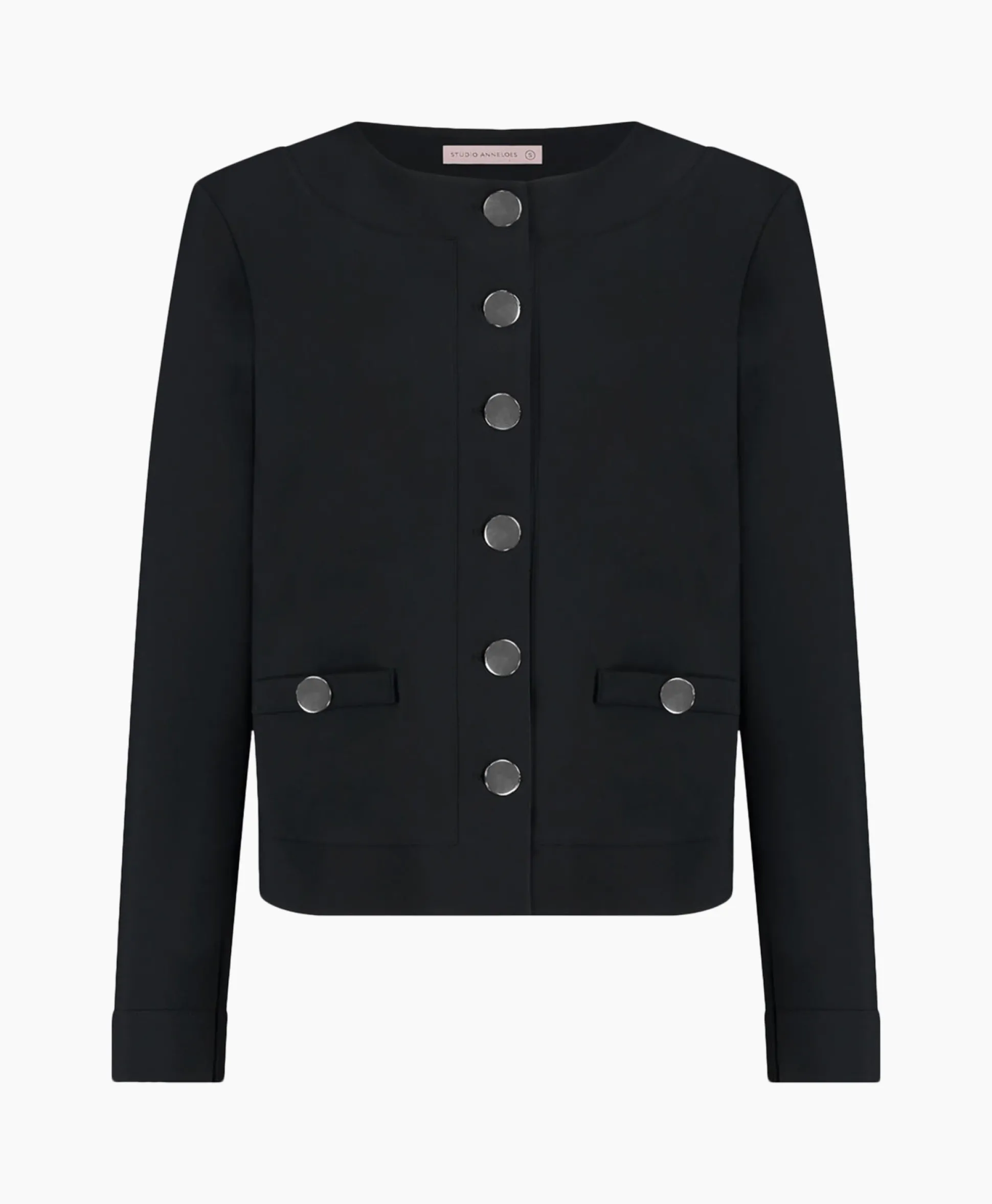New Blazer Janet Bonded Zwart Dessin Dames Blazers