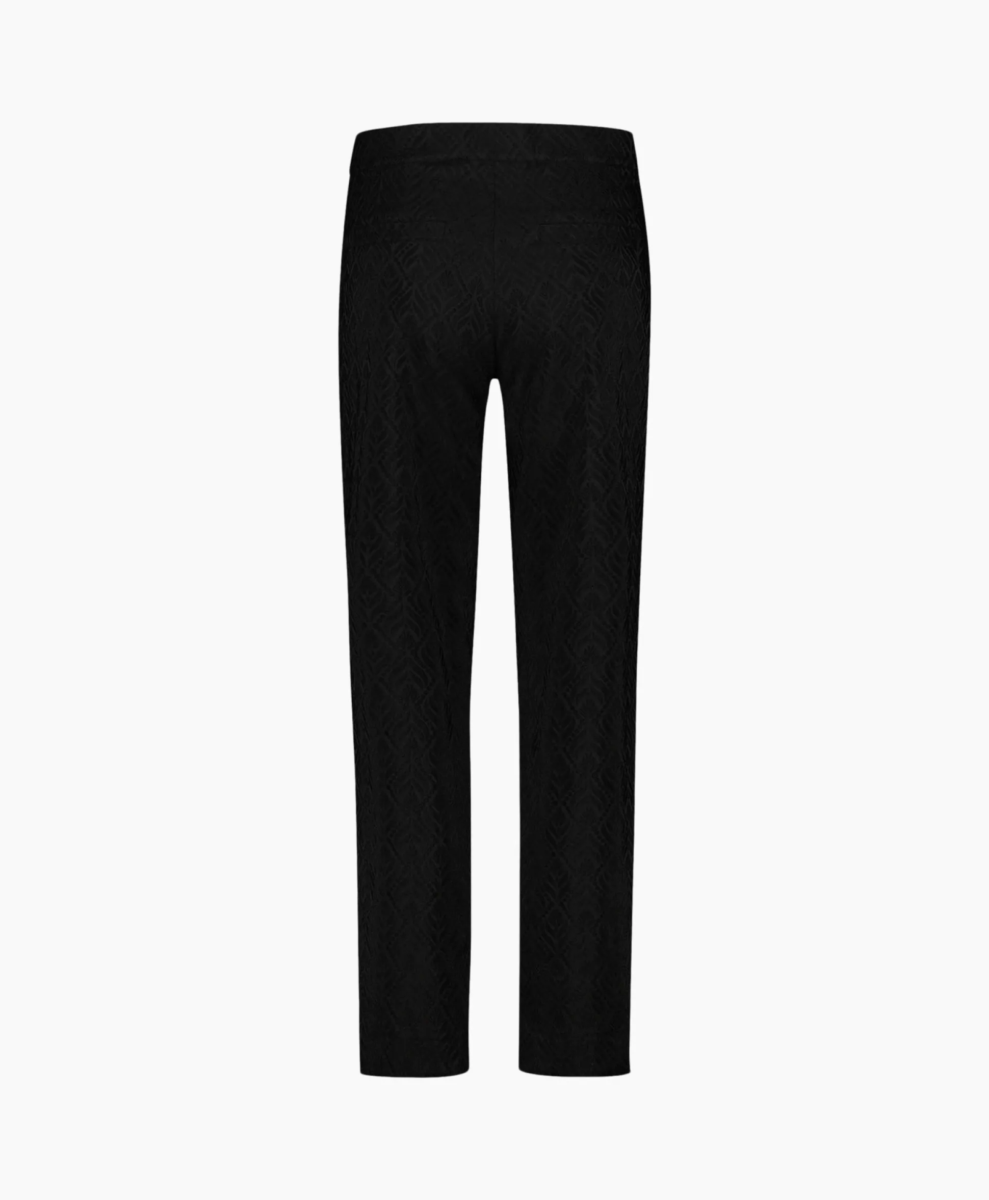 Online Broek Mira Ornament Jacquard Trousers Zwart Dames Broeken