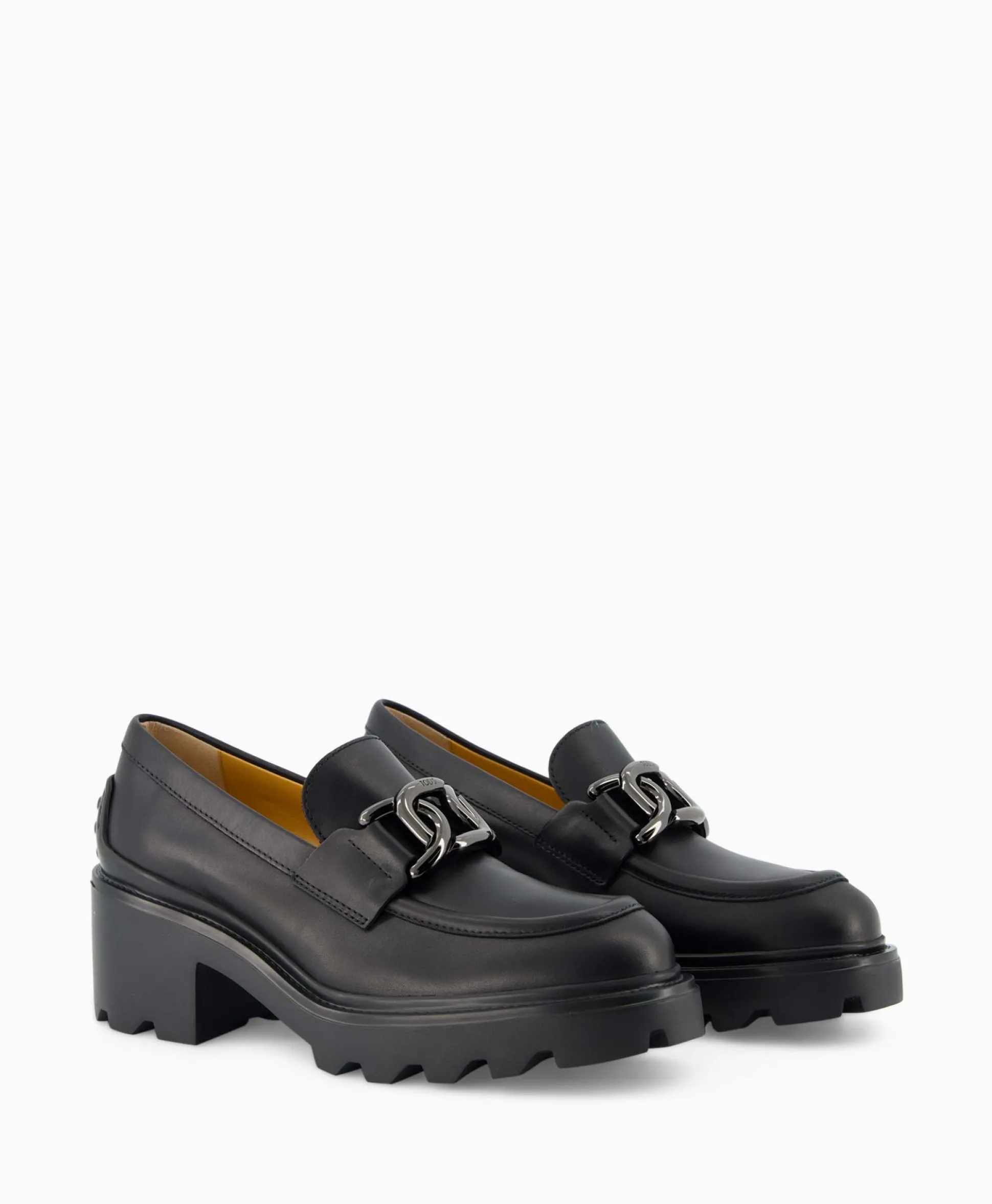 Outlet Tod's Tod's Loafer Gomma Carro Zwart Dames Instappers