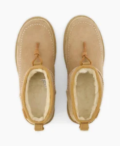 Online Enkellaars W Ultra Mini Crafted Regenerate Beige Dames Laarzen