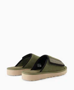 Sale Sandaal Goldencoast Slide Groen Heren Sandalen