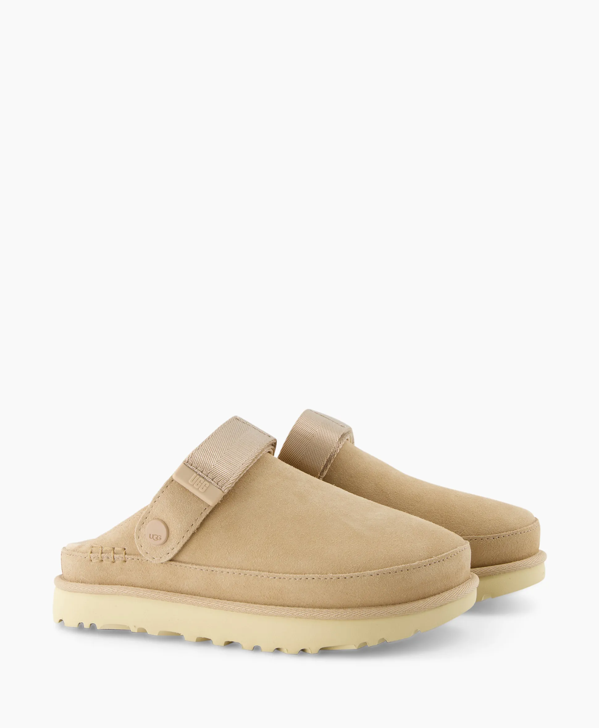 Sale Sandaal Zonder Hak W Goldenstar Clog Beige Dames Sandalen