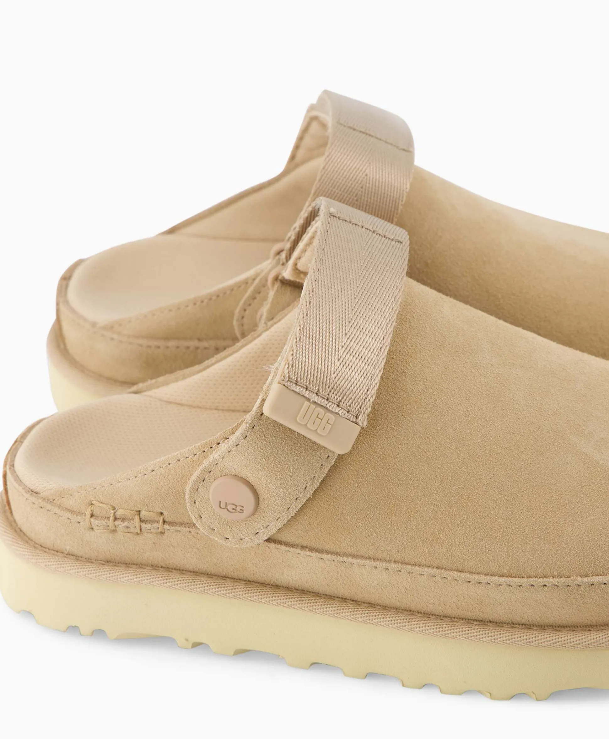 Sale Sandaal Zonder Hak W Goldenstar Clog Beige Dames Sandalen