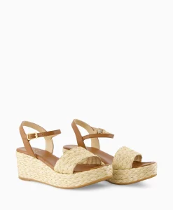 New Sandaal Met Hak Kebek_Mar Bruin Dames Sandalen