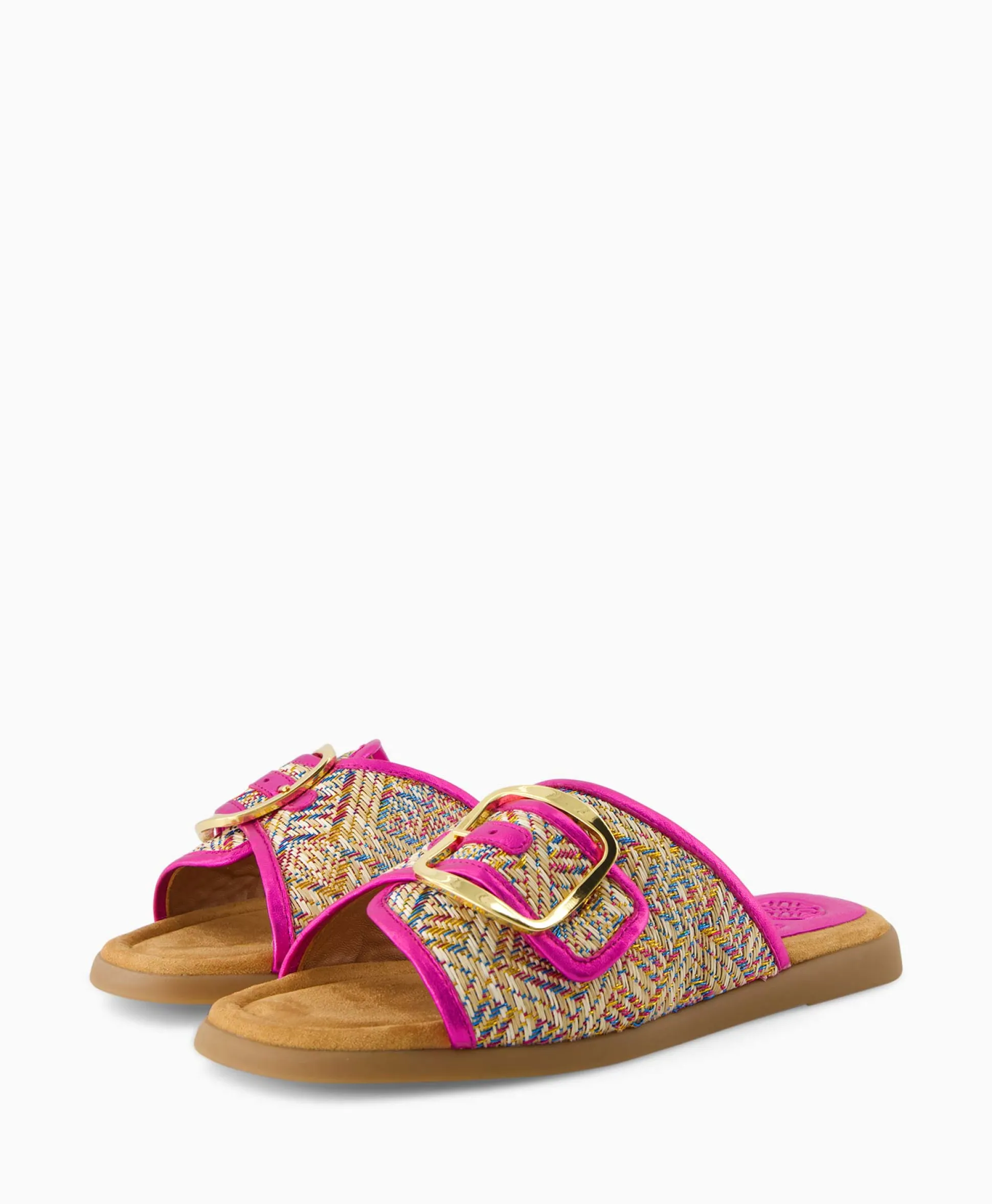 Sale Sandaal Zonder Hak Crayyu Bruin Dessin Dames Sandalen