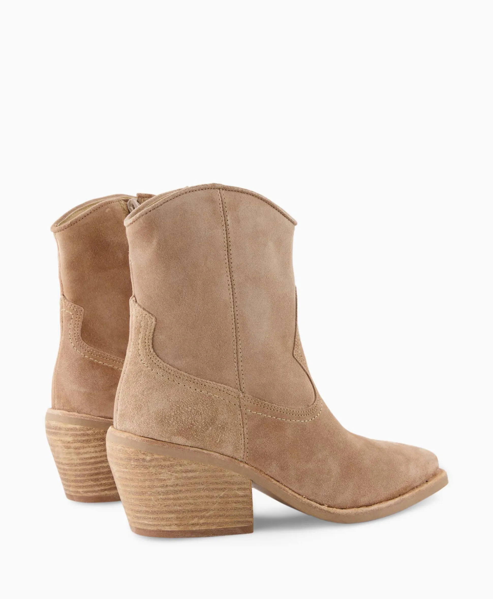 Fashion Enkellaars Eveline Beige Dames Laarzen