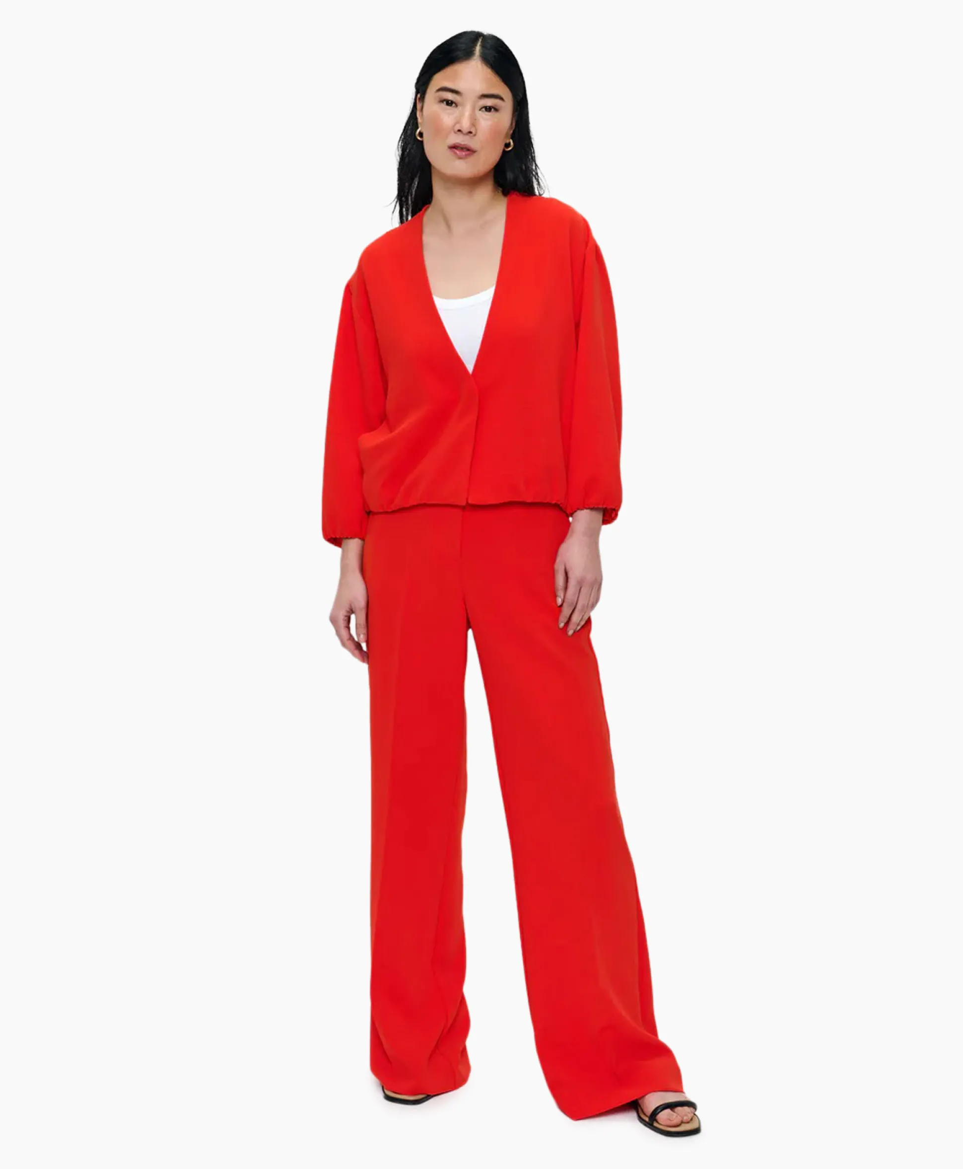 Outlet Blazer Pofmouw Rood Dames Blazers