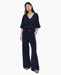 Fashion Tuniek V-Neck Donker Blauw Dames Tunieken